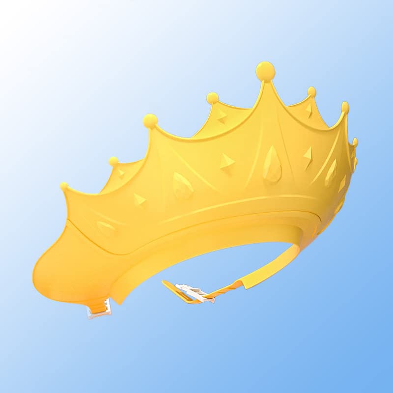 [Australia] - Baby Shower Cap Waterproof Shampoo hat for Children Toddler Girls Boys Protect ears eyes.Adjustable Silicone Bathing Crown. 