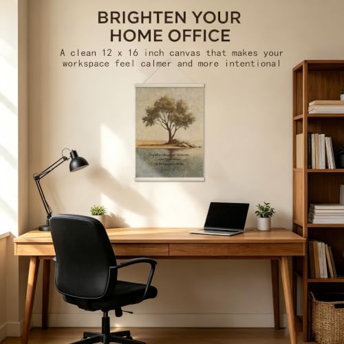 AgriFusion Tech Oak Tree Poem Wall Art Canvas Print 12x16 Inches Oaks