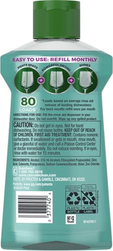 [Australia] - Cascade Platinum Dishwasher Rinse Aid, 8.45 fl oz (Packaging May Vary) Unscented 8.45 Fl Oz (Pack of 1) 