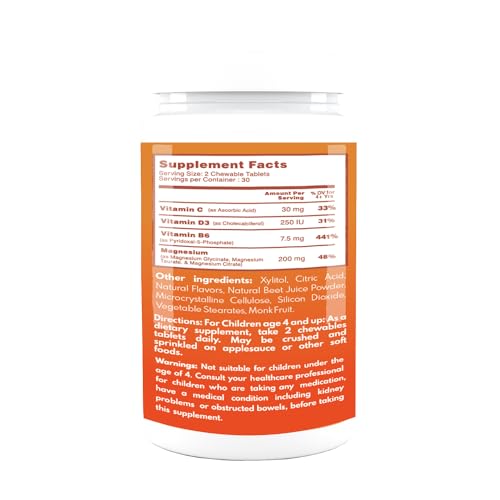 Parents and Kids Wellness Bundle - Triple Magnesium Complex for Adults & Fun Chewables for Kids - Enhanced with Vitamin B6 for Optimal Health