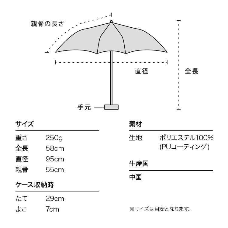 Wpc. Parasol Shade Gold Line Daisy Mini Shields sun 100% protection from UV ray Shields heat Good for rain or shine Foldable parasol Regular parasol Rib length Commute to work Commute to school Stylish Cute Female Women 801-11485-102 Black