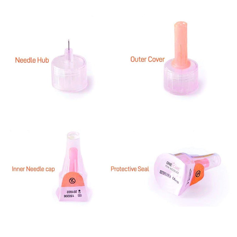 [Australia] - ONE-CARE Pen Needles 31G x 8mm, Box of 100, Universal Fit 