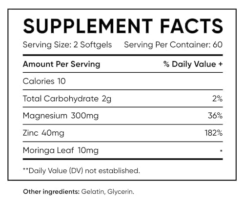 Semen Volume Support Capsules for Men – Zinc, Rose Hip & Vitamin C – Reproductive Health & Vitality – 60 Capsules - 1 Month Supply