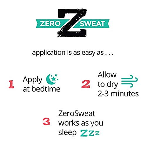 ZeroSweat Antiperspirant Deodorant | Clinical Strength Hyperhidrosis Treatment - Reduces Armpit Sweat 1.2 Fl.Oz (1 Pack) 1 Fl Oz (Pack of 1)