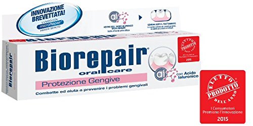 [Australia] - Biorepair: "Protezione Gengive" (Gum Protection) Toothpaste with microRepair * 2.5 Fluid Ounce (75ml) Tube (Pack of 2) * [ Italian Import ] 