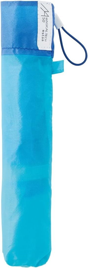 Magical Tech 65g Ultra Light UV Protection Folding Umbrella 10286 Hem Border Turquoise