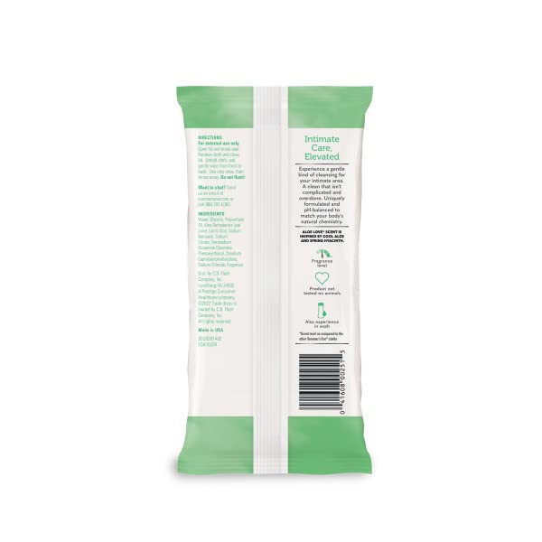 [Australia] - Summers Eve Cleansing Cloths 32 Count Aloe Love,32 Count (Pack of 3) 32 Count (Pack of 3) 