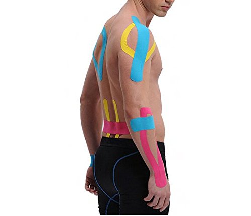 [Australia] - Kinesiology Tape Pro, Athletic Waterproof Muscle Support Adhesive Kinesio Sport Tape for Athletes 2 inches x 16.4 feet, 6 Rolls, Assorted 6 Count (Pack of 1) 