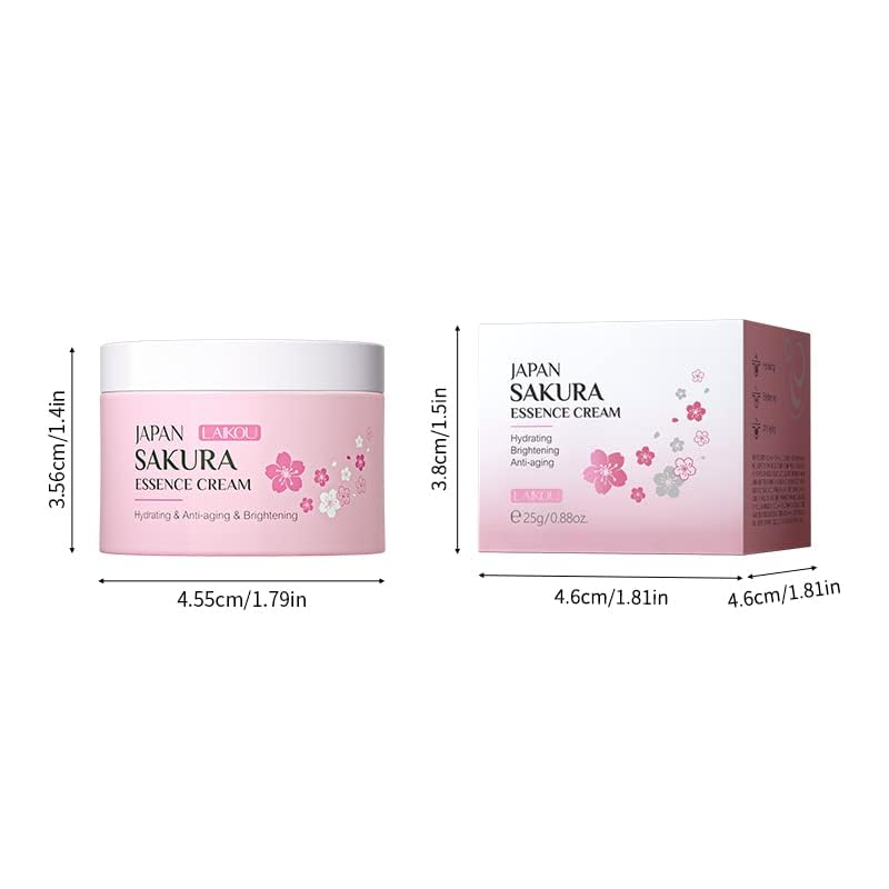AKARY Face Sakura Cream Vitamin C Serum For Improving Skin Reducing Wrinkles and Moisturizing Enhance Skin, Body and Face Moisturizer for Dry Skin (25g)