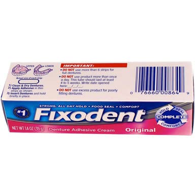 [Australia] - Fixodent Denture Adhesive Cream Original 1.4 Ounce (41ml) (6 Pack) 