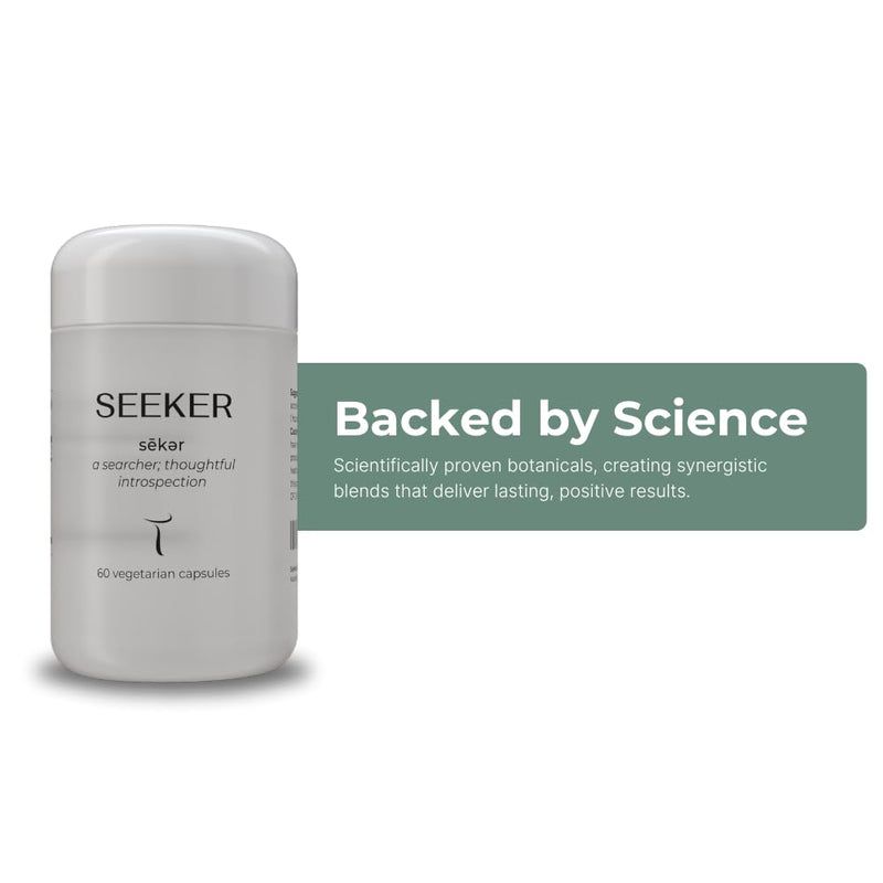 [Australia] - Setas Seeker Ceremony Quality Botanical Supplement Organic Motherwort, Gotu Kola, & Holy Basil to Support Deep Introspective Reflection & Self-Exploration, Vegan & Non-GMO, 60-Day Supply 