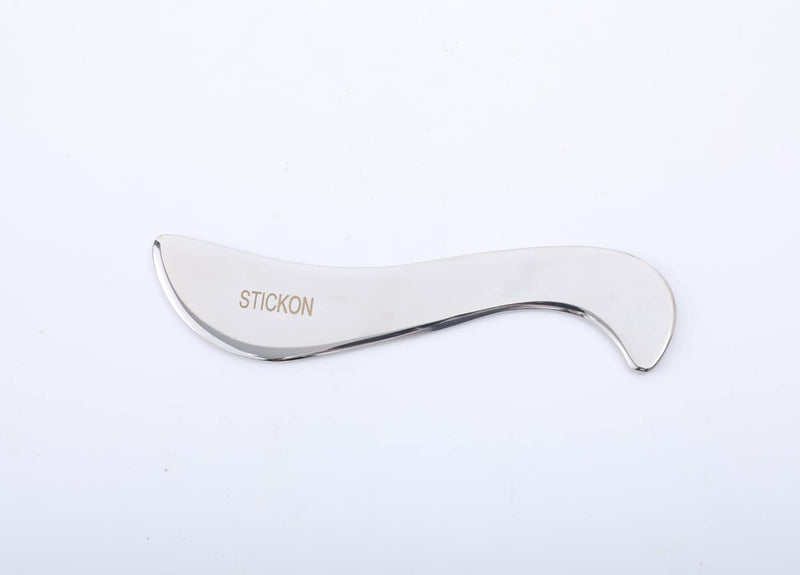 [Australia] - STICKON Gua Sha Stainless Steel 2 in 1 Muscle Scraper Tools Set, Scraping Massage Tools IASTM Tools for Physical Therapy Great Soft Tissue Mobilization Tool(STICKON-34) Pitao01 Shape 
