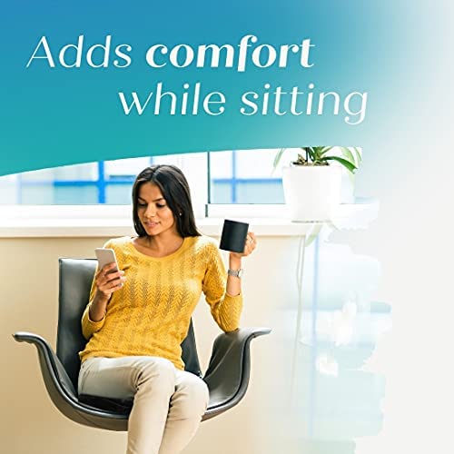 [Australia] - Trickonometry Donut Seat Cushion: Extra Firm Orthopedic Pillow- Lower Back, Hemorrhoid, Bed Sores, Pressure/ Pain Relief, Pregnancy, Postpartum, Surgery, Coccyx, Sciatica, Prostate (White) (Burgundy)﻿ 