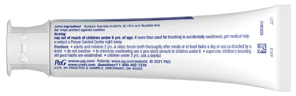 [Australia] - Crest 3D White Toothpaste, Deep Clean, Enamel Safe Whitening 3.8 oz (107g) - Pack of 2 