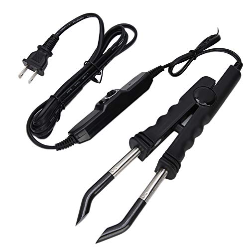Hair Extension Bonding Iron, Professional Flat Shape Melting Tool for Salon Hair Extensions and Wigs (Black)