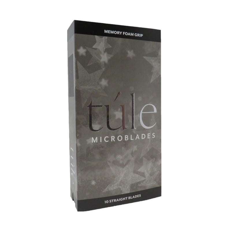 Beauty Pack of 10 Microblades with Grip | .18mm 18 Curved Microblades with Memory Foam Grip