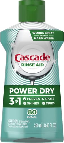 [Australia] - Cascade Platinum Dishwasher Rinse Aid, 8.45 fl oz (Packaging May Vary) Unscented 8.45 Fl Oz (Pack of 1) 