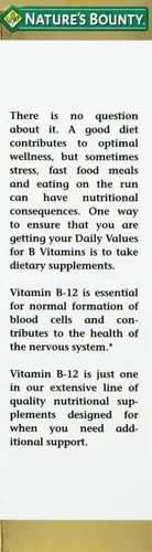 Nature’s Bounty Vitamin B12 5000 mcg Sublingual Liquid, Cardiovascular Health & Cellular Energy Support, 2 Fl Oz (1 Count) 2 Fl Oz (Pack of 1)
