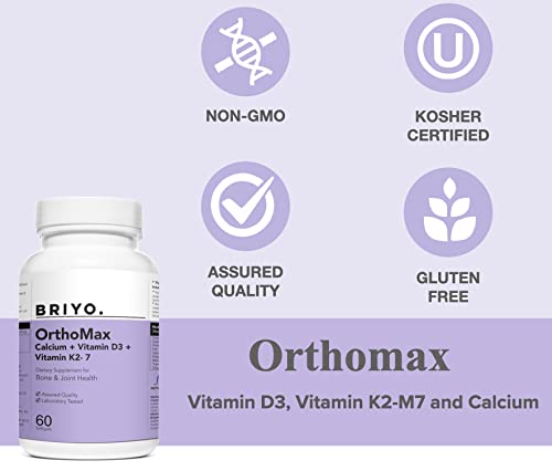 Orthomax - Vitamin D3 & K2-M7 + Calcium Dietary Supplement