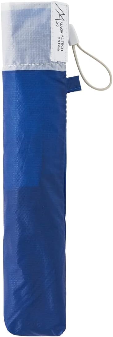 Magical Tech 65g Ultra Light UV Protection Folding Umbrella 10286 Hem Border Deep Blue