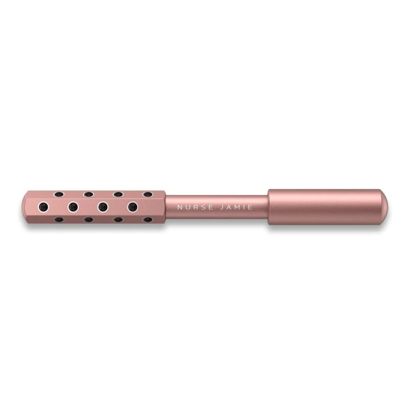 Nurse Jamie Uplift Facial Massaging Beauty Roller - Facial Massager with 24 Stones for Sculpting, Firming & Reducing Puffiness Rose Gold
