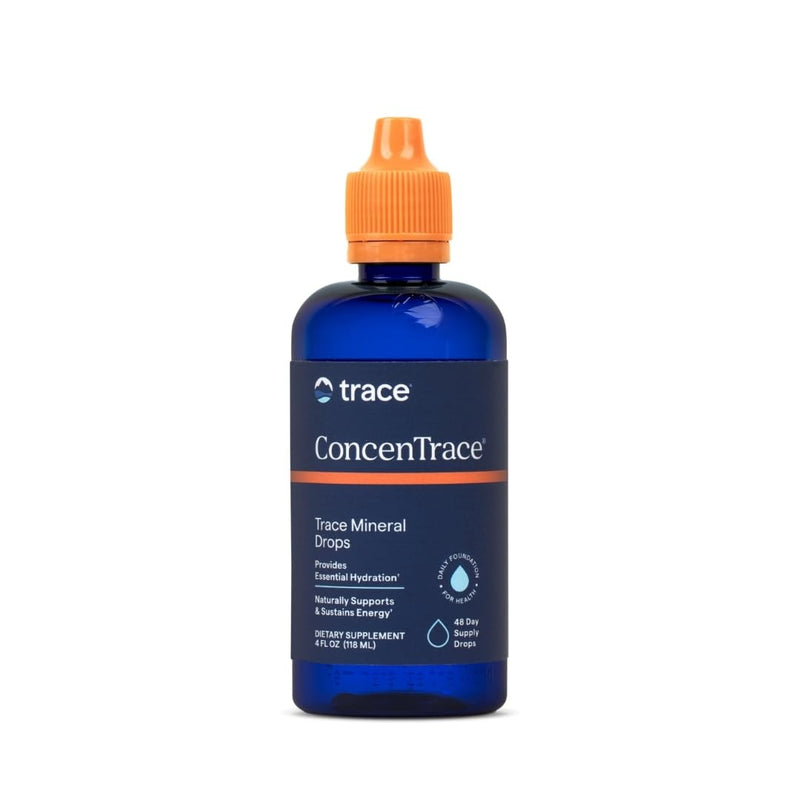 [Australia] - Trace Minerals ConcenTrace Trace Mineral Drops - Liquid Supplement for Bone & Joint Support - Aids Hydration & Electrolyte Restoration - Unflavored-Original, 4 fl oz (48 Servings) 