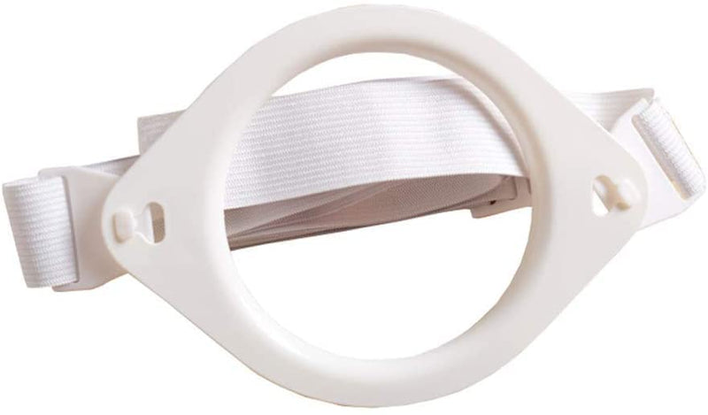 [Australia] - MUYU Lightweight Ostomy Belt, Portable Length Adjustable Strap Ostomy Hernia Belt, for Post-Operative Care After Colostomy Ileostomy Surgery. White 