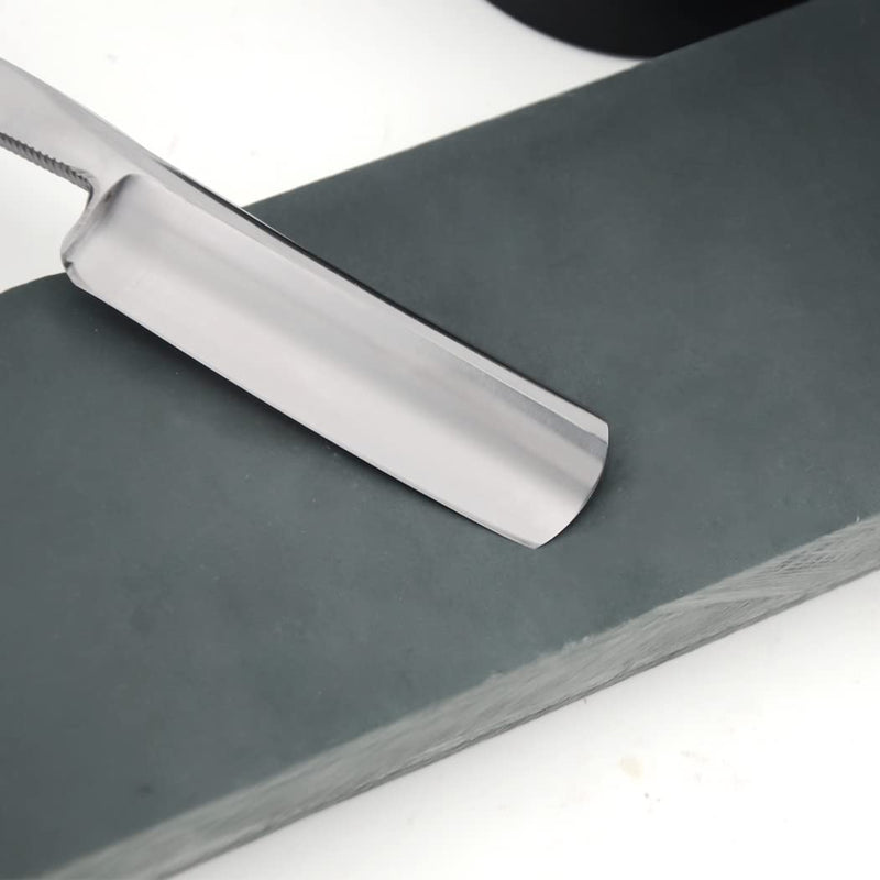 [Australia] - Straight Razor Strops with Sharpening Stone Dual Leather Strops Barber Hair Removal Shaving Sharpener Folding Knife Sharpening Belt 