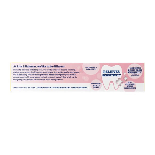 [Australia] - Arm & Hammer Sensitive Teeth and Gums Toothpaste, Refreshing Mint Flavor, 4.5 Ounce (Pack of 3) 