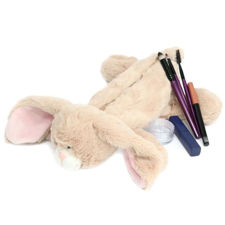 NICI floppy ear rabbit Cosmetic Bag, For women, Ladies Figure case, Lip case, for Makeup and Essentials, Animal Figure Bag, Daily Cosmetic Bag