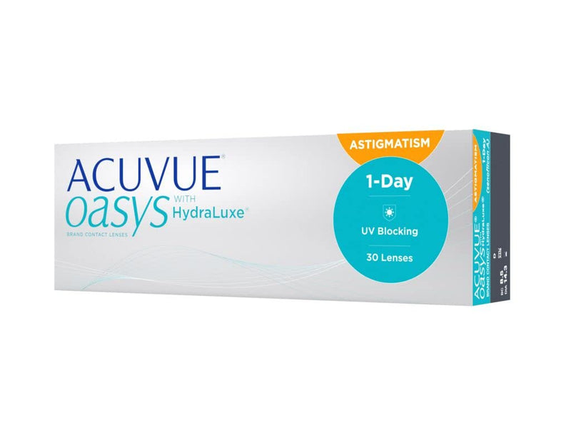 [Australia] - ACUVUE OASYS 1-Day for Astigmatism contact lenses - daily lenses with comfortable wearing comfort - -3.5 dpt, Cyl -0.75, Ach 180 and BC 8.5 - with UV protection and drying out protection - 30 lenses -3.5 diopters 8.5 millimeters 14.3 millimeters -0.75 