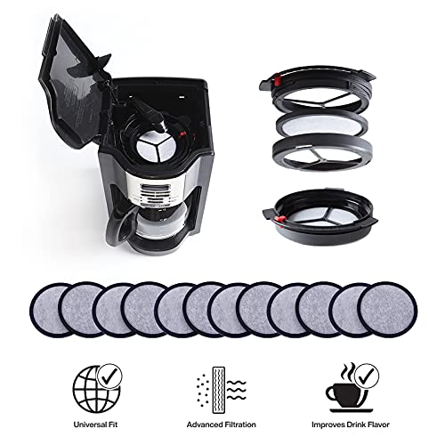 [Australia] - 12-Pack Replacement Charcoal Water Filter Discs for Mr. Coffee Brewers Coffee Machines 