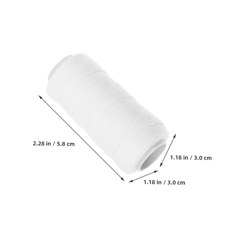 [Australia] - MAGICLULU 5 Rolls Facial Pulling Machine Cotton Thread Hair Epilator Thread Tool for Threading Hair Thread for Hair Removal Epilator Facial Thread Epilator Made of Winking Rope White 5.80X3.00X3.00CM 