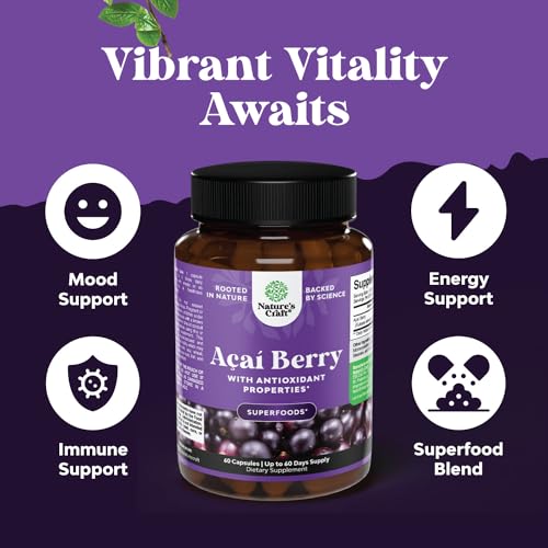 Bundle of Resveratrol Capsules with AMPK Metabolic Activator for Metabolism Boost & Cellular Efficiency and Acai Berry Antioxidant Support for Women & Men for Immune System and Cognitive Health