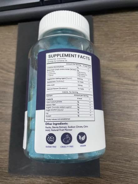 Creatine Gummies, Blueberry Flavour, 5000mg Per Serving, 90 Count