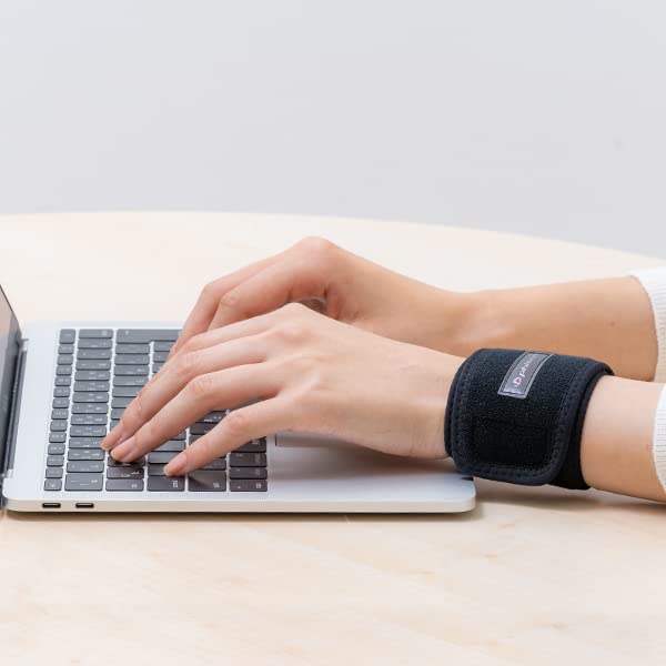 [Australia] - Phiten Metax Wrist and Ankle Wrap – Permeated with Aqua-Metals for Sports, Exercise, Workouts, Daily Wear for Men and Women - Pair, Black, One Size Fits Most 