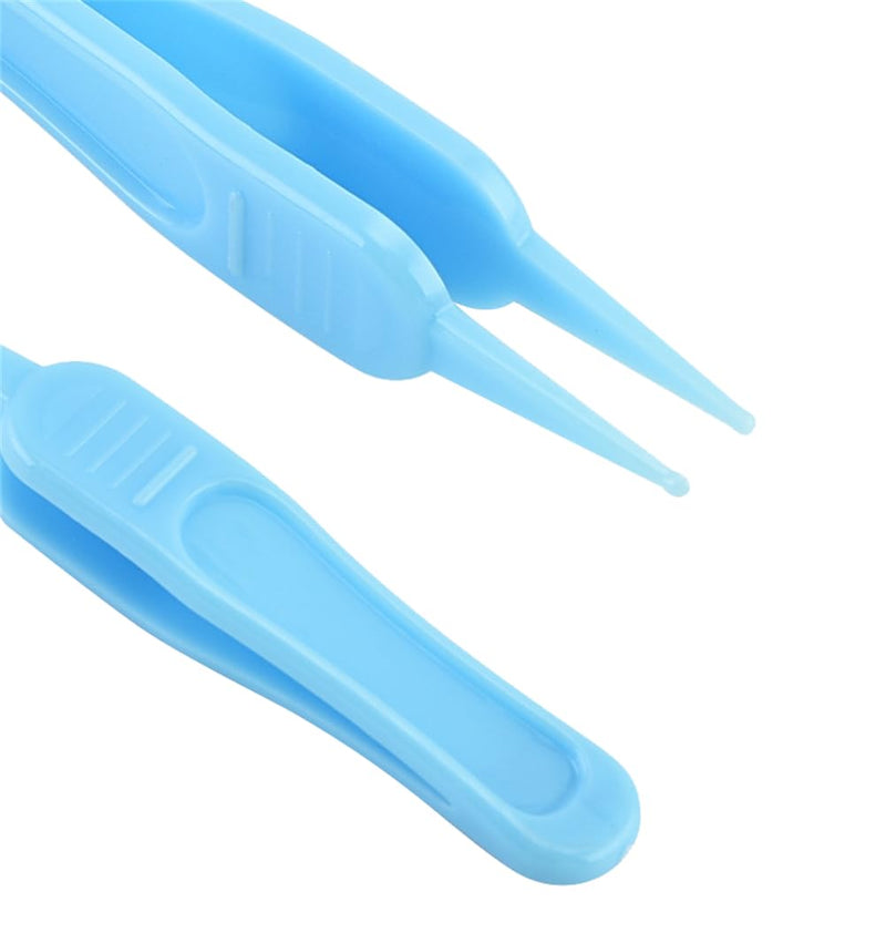 [Australia] - 4-Piece Nose Cleaning Tweezers Safe and Effective Clip Care Ear, Nose And Navel Cleaning Tool Pliers, Pink&blue 
