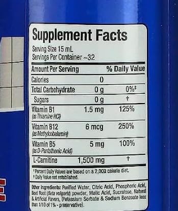 [Australia] - ALLMAX Nutrition Liquid L-Carnitine 1500, Fruit Punch, 16 oz (473 ml) 