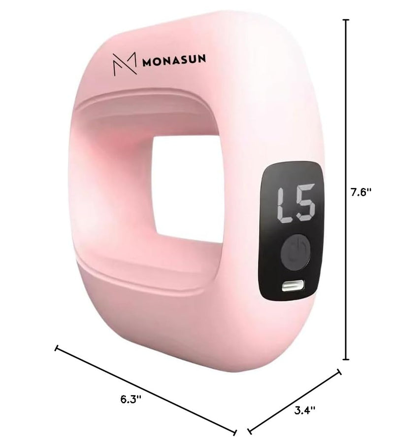 [Australia] - MONASUN Deep Tissue Massage Gun Portable – Mini Massage Gun with Hands-Free Strap – Handheld Massager for Athletes, Travel, Full-Body Pain Relief – 5 Speed Levels and Quiet Percussion 