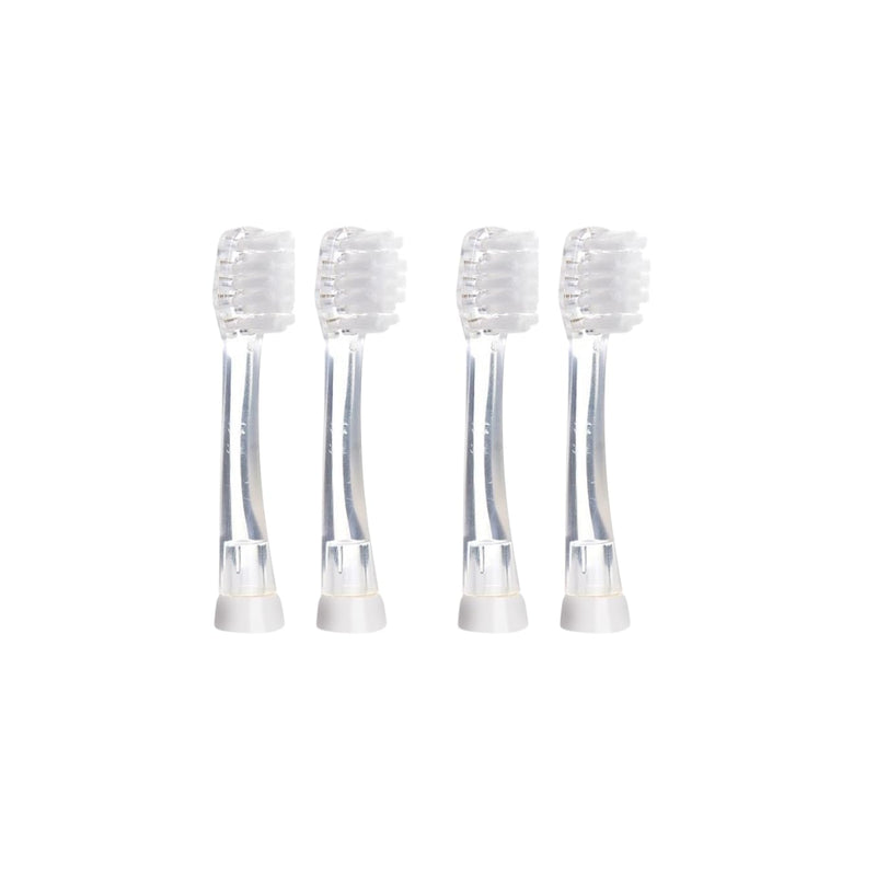 [Australia] - Brush-Baby - Replacement Heads for BabySonic Electric Toothbrush, 18-36 Months - Soft, Gentle Brush Heads for Baby Teeth & Gums - Toddler Toothbrush Head, BPA-Free, Toddler Oral Care - 4 Pack 18-36 Month (Pack of 4) 