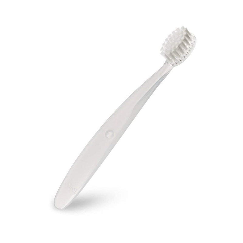[Australia] - RADIUS Children's Toothbrush Pure Brush Ultra Soft BPA Free and ADA Accepted Designed for Delicate Teeth and Gums for Kids Months and Up, Clear, (Pack of 6) 6 Count (Pack of 1) 