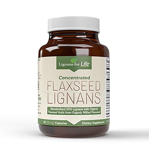 [Australia] - Flaxseed Lignans for Dogs & People - Immune Support, 35mg - 90 capsules, Flax seed Capsules, Nutritional Flaxseed Supplements, Flax w/High Fiber - Flaxseed Vitamins - 2 Pack 35mg, 180 count 