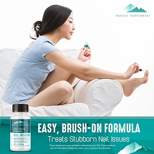 [Australia] - Purely Northwest-Tea Tree Oil Foot Soak & Nail Repair Oil Set- For Damaged Nails, Athletes Foot, Smelly Feet and Foot Callus - Made in the USA Tea Tree Oil 8.5 Ounce (Pack of 2) 