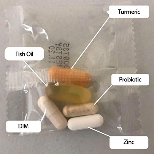[Australia] - DrFormulas Dermtella Clear Skin Support Packs | Pills with Zinc, Probiotics & DIM | Supplements for Women, Teens & Men with Nexabiotic Probiotics, Turmeric, Fish Oil, 1 Month Supply 