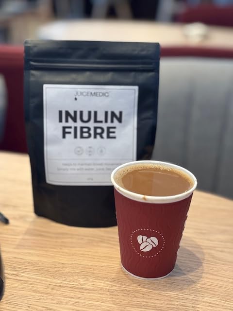 Inulin Fibre Powder 200g – Prebiotic Fibre Supplement for Gut Health, Digestion & Weight Management – Neutral Taste, Easily Mixes in Water, Coffee or Smoothies