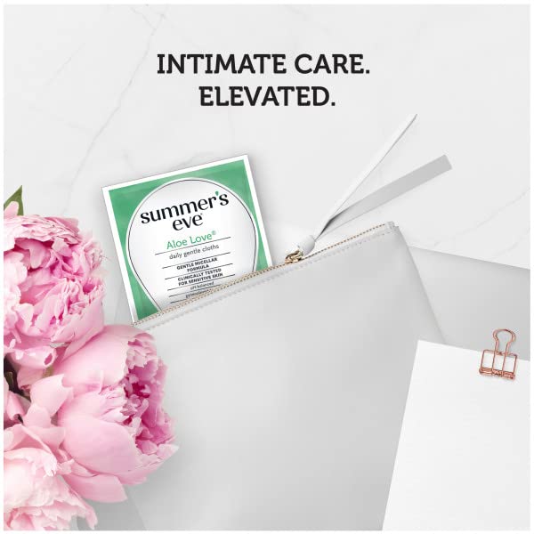 [Australia] - Summer's Eve Aloe Love Gentle Daily Feminine Wipes 16 Count, (Pack of 2) 16 Count (Pack of 2) 