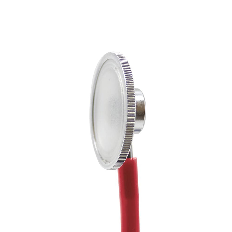 [Australia] - Dixie EMS Single Head Lightweight Stethoscope, Latex Free, for Doctors, Nurses, Students, Medical and Home Use - Red 