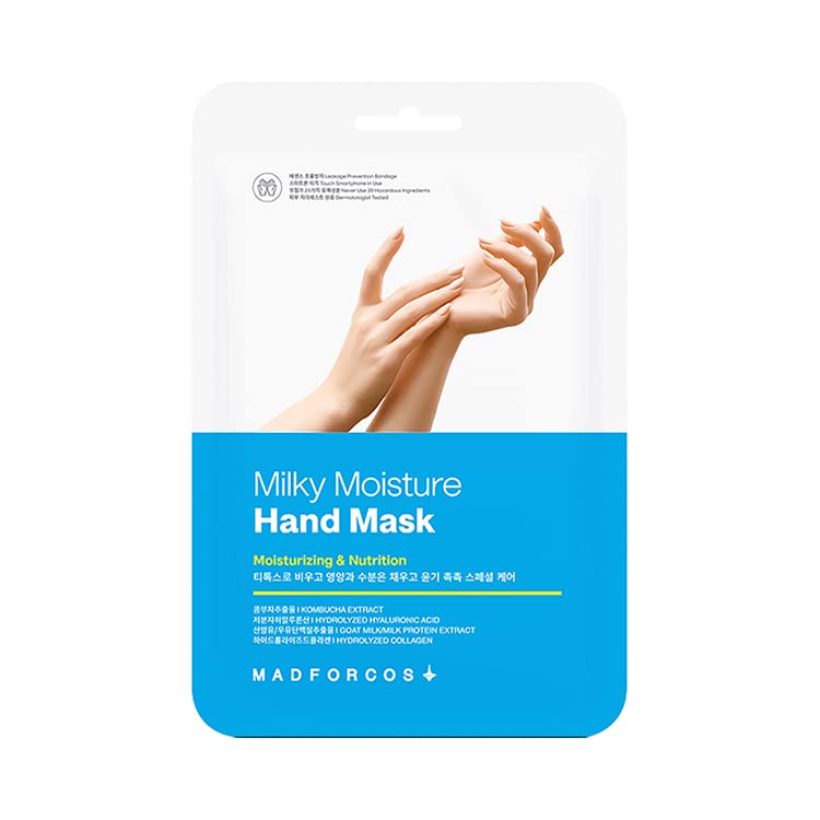 [Australia] - Milky Moisture Hand Mask – Hydrating Gloves for Dry Hands | 5 or 10 Pairs (5 Pair (Pack of 1)) (10 Pair (Pack of 1)) 10 Pair (Pack of 1) 