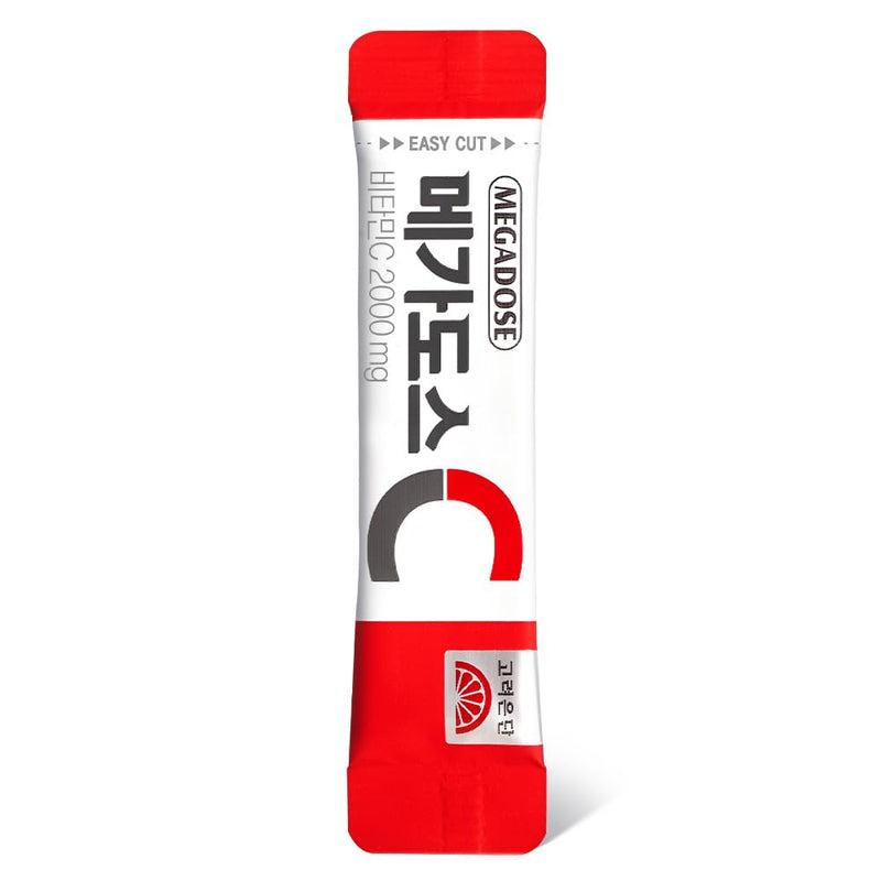 Korean Megadose C 2000mg, 100 Individual Stick Packs, 7.05 oz (200g)