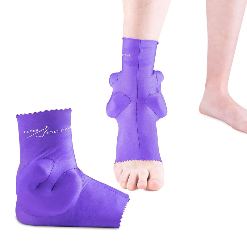 [Australia] - Ulcer Solutions Ankle Keeper, Ankle Protector for Pressure Sores, Lightweight, Stretchable Ankle Pillow, Enhanced Ankle Pads for Better Comfort and Mobility, Medium, 7.5 to 9.5 inches 
